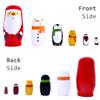 Taefaba Russian Nestingdolls, Handmade Wooden Matryoshkadoll Cute Santa Claus Russiandoll Set for Adults Christmas Birthday Gift Party Decorations view 2