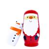 Taefaba Russian Nestingdolls, Handmade Wooden Matryoshkadoll Cute Santa Claus Russiandoll Set for Adults Christmas Birthday Gift Party Decorations view 4