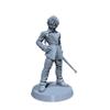ToysCentral Basics Terry Shadowswift | Baton Monk or Fighter miniature for Tabletop games like D&D and War Gaming| Dungeons and Dragons Mini | RN estudio No Base, Gray view 1