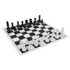 Fydun Portable Plastic International Chess Board Set Chessboard for Party Activities Applied Family (White) view 1