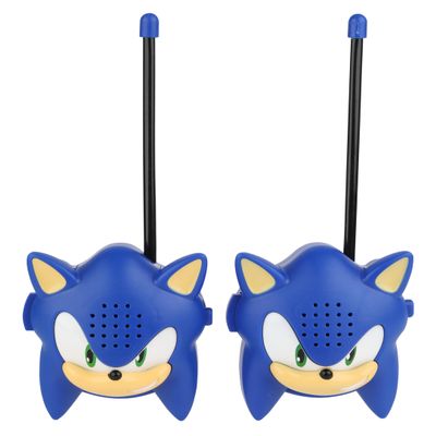 Sonic Molded Walkie Talkie for Kids, Safe and Flexible Antenna, Over 1000ft Range, Easy-to-Use, Power Switch, Belt Clip, Pack of 2, Camping Accessories, 2-Pack, Outdoor Toys