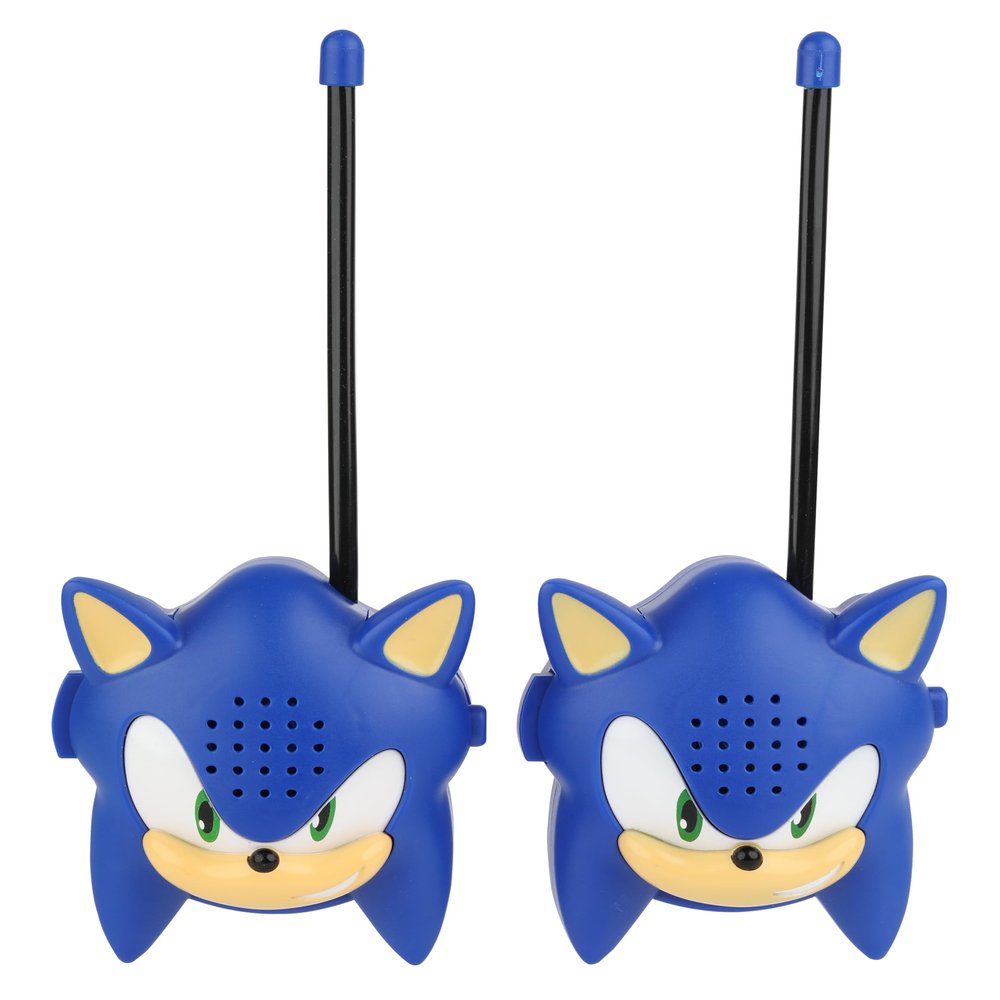 Sonic Molded Walkie Talkie for Kids, Safe and Flexible Antenna, Over 1000ft Range, Easy-to-Use, Power Switch, Belt Clip, Pack of 2, Camping Accessories, 2-Pack, Outdoor Toys