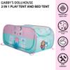 Gabbys Dollhouse 2-in-1 Kids Pop-Up Play Tent and Twin Bed Tent, Indoor Playhouse for Pretend & Imaginative Play view 2