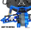 RCHuiWow RC Turnbuckles Camber Links Upgrades Part for 1/10 Slash 2WD(VXL),Rustler 2WD(VXL),Stampede 2WD(VXL),Bandit 2WD(VXL),Alloy Aluminium Adjustable Turnbuckles Links Hops up,7pcs,Navy Blue view 4