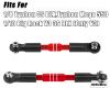 RCHuiWow RC Aluminium Turnbuckles Camber Links Upgrades Part for 1/10 Big Rock V3 3S BLX,1/8 Typhon 3S BLX,Typhon Mega 550,Alloy Tie Rods & Turnbuckles Hops Up,Red view 2