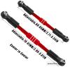 RCHuiWow RC Aluminium Turnbuckles Camber Links Upgrades Part for 1/10 Big Rock V3 3S BLX,1/8 Typhon 3S BLX,Typhon Mega 550,Alloy Tie Rods & Turnbuckles Hops Up,Red view 4