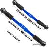RCHuiWow RC Aluminium Turnbuckles Camber Links Upgrades Part for 1/10 Big Rock V3 3S BLX,1/8 Typhon 3S BLX,Typhon Mega 550,Alloy Tie Rods & Turnbuckles Hops Up,Navy Blue view 4