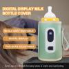 HEVOY Portable USB Bottle Warmer, Baby Bottle Insulation Cover Bottle Warmer, Adjustable Milk Warmer with Temperature Control (Camouflage Pink) view 2