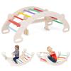 GLACER Rocking Horse Climber, 4-in-1 Multifunctional Multifunctional Rocking Horse Arch w/Arch Climber, Crawling Tunnel, Rocking Horse, Rocking Arch, Rainbow Arch Toy for Boys & Girls 1-5 Years Old view 1