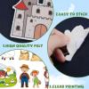 SmoothNovelty 12 Pack Flannel Felt Board Stories Set with a Foldable Board for Preschool Activities Boys Girls(Nursery Rhymes) view 3