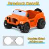ANGGIKO 3.5 Inch Orange Car Toy Match Most 2 in Rubber Ducks, Ducks for Jeeps, Vehicle Toys for Car Dashboard Decorations Accessory Rubber Duck Collection, Valentines Day Gifts for Kids Party Favors view 2