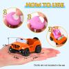 ANGGIKO 3.5 Inch Orange Car Toy Match Most 2 in Rubber Ducks, Ducks for Jeeps, Vehicle Toys for Car Dashboard Decorations Accessory Rubber Duck Collection, Valentines Day Gifts for Kids Party Favors view 4