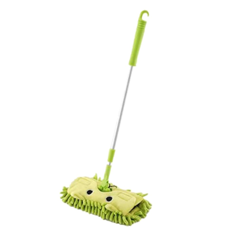 GpahrrDnij Mini Housekeeping Cleaning Tools for Children Kids Mini Mop Birthday Gifts Cleaning and Cape Cod Metal Polishing (Green, One Size)