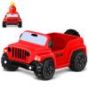 ANGGIKO 3.5 Inch Red Car Toy Match Most 2 in Rubber Ducks, Ducks for Jeeps, Vehicle Toys for Car Dashboard Decorations Accessory Rubber Duck Collection, Valentines Day Gifts for Kids Party Favors view 1