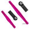 RCHuiWow Alloy Aluminium RC Turnbuckles Camber Links Upgrades Part 1/8 Typhon 3S BLX,Typhon Mega 550,for 1/10 Big Rock V3 3S BLX(Only V3),Turnbuckles & Tie Rods Hop-up,6pcs,Pink view 3