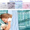 Evulum Custom Toddler Nap Mat for Daycare Kids Sleeping Bag with Pillow and Blanket for Preschool Kindergarten, Personalized Name Monogrammed Nap Mats Mint Green view 2