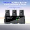 200W DJI Air 3/3S Battery Charger Hub 3-Channel Parallel Fast Charging Dual USB-C Input for DJI Air 3/3S Drone/RC, App Control/Storage/Discharge/LED Display view 2
