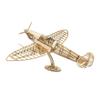 3D Wooden Puzzles DIY Spitfire Fighter Model Aircraft 1:25, Laser Cut Balsa Wood Model Airplane Kits to Build for Adults, Wooden Models Airplane Jigsaw Puzzles for Home Decoration Birthday Gift view 2