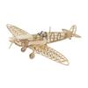 3D Wooden Puzzles DIY Spitfire Fighter Model Aircraft 1:25, Laser Cut Balsa Wood Model Airplane Kits to Build for Adults, Wooden Models Airplane Jigsaw Puzzles for Home Decoration Birthday Gift view 3