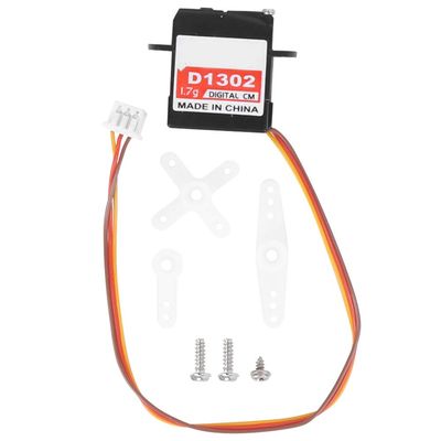 BONKZEBU Mini Digital Servo,Speed Sensitive Digital Servo,Ultra Light Remote Control Accessories for Use Aircraft Servo,for Fixed Wing Aircraft ModelJR Plug (JS1.25 Plug)