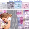 Evulum Personalized Toddler Nap Mat for Daycare Kids Girls Sleeping Bag with Pillow and Blanket for Preschool Kindergarten, Custom Name Monogrammed Nap Mats Purple view 2