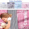 Evulum Personalized Toddler Nap Mat for Daycare Kids Girls Sleeping Bag with Pillow and Blanket for Preschool Kindergarten, Custom Name Monogrammed Nap Mats Pink 03 view 2