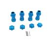 4Pack JGGZONE Aluminum 17mm Wheel Hex Hub 30mm Extension Adapter Drive Hub with 12mm Anti-Dust Cap Compatible with HPI HSP Axial Traxxa 1/8 RC Car Buggy Monster Truck view 1