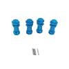 4Pack JGGZONE Aluminum 17mm Wheel Hex Hub 30mm Extension Adapter Drive Hub with 12mm Anti-Dust Cap Compatible with HPI HSP Axial Traxxa 1/8 RC Car Buggy Monster Truck view 3