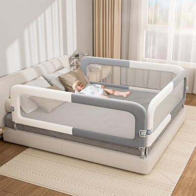 Abdtech Bed Rail for Toddlers: Foldable & Stable - 78.74 x 78.74 x 59.06 Designed for Queen Size Beds - Bed Rail Guard with Steady U-Shape Base for Toddlers, Baby, Kids