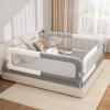 Abdtech Bed Rail for Toddlers: Foldable & Stable - 78.74 x 78.74 x 59.06 Designed for Queen Size Beds - Bed Rail Guard with Steady U-Shape Base for Toddlers, Baby, Kids view 1