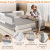 Abdtech Bed Rail for Toddlers: Foldable & Stable - 78.74 x 78.74 x 59.06 Designed for Queen Size Beds - Bed Rail Guard with Steady U-Shape Base for Toddlers, Baby, Kids view 4