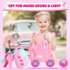 INNOCHEER Little Girls Purse, Kids Toy Purse with Pretend Makeup, 3 4 5 Year Old Girl Birthday Gifts, Pretend Play Toddler Purse, Birthday Christmas Princess Gifts Toys for Girls 3 4 5 6 7 8 Year Old view 4
