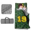 Evulum Custom Toddler Nap Mat for Daycare Kids Boys Sleeping Bag with Pillow and Blanket for Preschool Kindergarten, Personalized Name Nap Mats Softball Green view 1