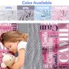 Evulum Personalized Toddler Nap Mat for Daycare - Kids Girls Sleeping Bag with Pillow and Blanket for Preschool Kindergarten, Extra Large Custom Name Monogrammed Nap Mats Pink view 2