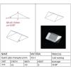 3.6x3.6x6mm Optical Glass Quartz Lsosceles Triangular Prism JGS1 Optics view 3