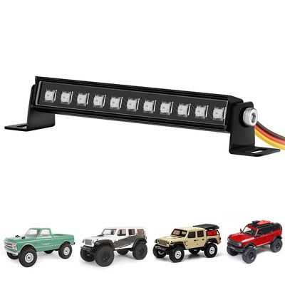 EPINON for AXIAL SCX24 RC Light Bar 8 Light Modes 44mm Roof Lamp for AXIAL SCX24 Bronco C10 JLU Gladiator Deadbolt RC Upgrade Parts