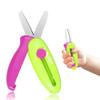Safety Scissors for Kids, Retractable Small Scissors for Toddler Craft Ages 3-5 2-4 1-3, Cute Toddler Craft Preschool-Green view 1
