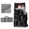 Evulum Personalized Toddler Nap Mat for Daycare Kids Sleeping Bag with Pillow and Blanket for Preschool Kindergarten, Custom Name Monogrammed Nap Mats Easy Carry view 1
