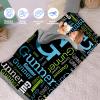 Evulum Personalized Toddler Nap Mat for Daycare Kids Sleeping Bag with Pillow and Blanket for Preschool Kindergarten, Custom Name Monogrammed Nap Mats Large Soft Black 03 view 3