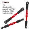 RCMYou Aluminum Turnbuckles Camber Links Upgrades Part for 1/10 Slash/Stampede/Rustler/Bandit 4x4 4WD VXL,Alloy Turnbuckles Camber Links Hops Up,Red view 2