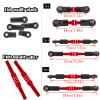 RCMYou Aluminum Turnbuckles Camber Links Upgrades Part for 1/10 Slash/Stampede/Rustler/Bandit 4x4 4WD VXL,Alloy Turnbuckles Camber Links Hops Up,Red view 4