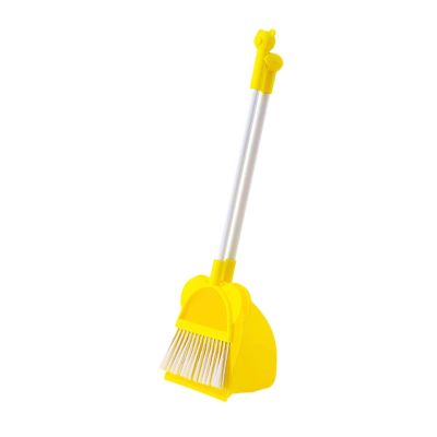 Luwecf Mini Broom with Dustpan for Kids Kids Cleaning Set, Cute,Children Housekeeping Cleaning Tools for Kindergarten, Yellow