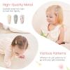 YLEN YHXX 20 PCS Mini Baby Barrettes 1.5 Inches Cute Floral Print Toddler Hair Clips Non Slip Wrapped Girls Hair Accessories view 4