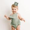 Agvgaza Wild One Birthday Crown - Safari Jungle 1st Birthday Hat for Boys and Girls, Deep Green Woodland First Cake Smash Photo Props view 3