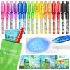 Invisible Ink Pens, 16 Pack Spy Magic Markers Pen with UV Light & Notebook Set, Secret Message Ink Pen Party Favors for Kids 4-12, Boy Birthday Gift Classroom Prizes Goody Bag Stuffers Supplies view 1