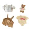 LICHADUOLE 9-12''/30cm Teddybear Clothes Set - Knit Sweater+Overalls+Chinese-Style Romper(NO Doll) view 1