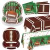 Football Party Decorations - 82Pcs Supplies Including Plates, Napkins, Tablecloth for Kids Fans Tailgate Gameday Birthday Party, Serves 20 view 1