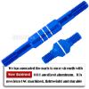 BRCatWPark RC Turnbuckles Camber Links Upgrades Part for 1/10 Slash 4X4 VXL/Rustler 4X4 VXL/Stampede 4X4 VXL/Bandit 4WD VXL,Aluminum Adjustable Turnbuckles Hop-Up,Navy Blue view 3