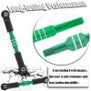 BRCatWPark Aluminum Turnbuckles Camber Links Upgrades Part for 1/10 Slash 2WD VXL/Rustler 2WD VXL/Bandit 2WD VXL/Stampede 2WD VXL,RC Alloy Adjustable Turnbuckles Hop-Up,Green view 4