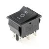 QZLIBEFUD KCD4 1PCS Black Rocker Switch Power Switch ON-Off-ON 3 Position 6 Pins No Lights 16A 250VAC/ 20A 125VAC(Trigonometric Sign) view 2